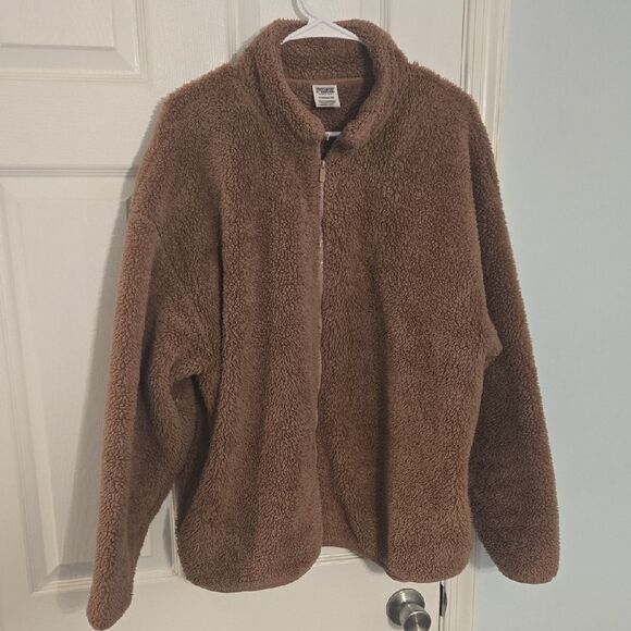 Cozy Brown Sherpa Jacket - Picture 1 of 5